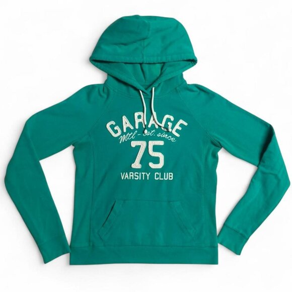 Vtg Garage Varsity Hoodie - Picture 2 of 7